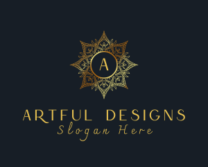 Golden Mandala Boutique logo design