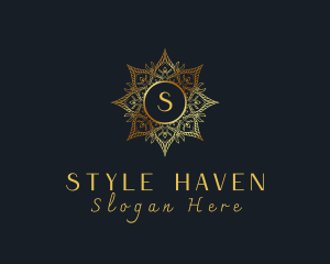 Stylist - Golden Mandala Boutique logo design