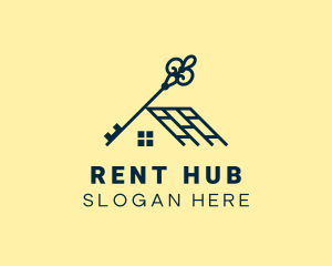 Rent - Key Window  Housing logo design