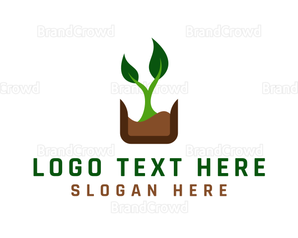 Natural Organic Plant Logo