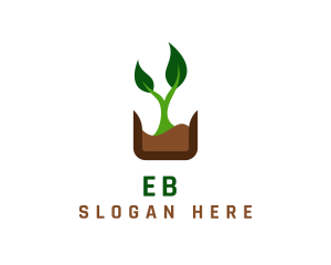 Natural Organic Plant Logo