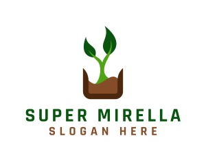 Natural Organic Plant Logo