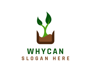 Natural Organic Plant Logo
