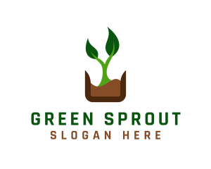 Natural Organic Plant logo design