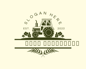 Plower - Countryside Tractor Farming logo design