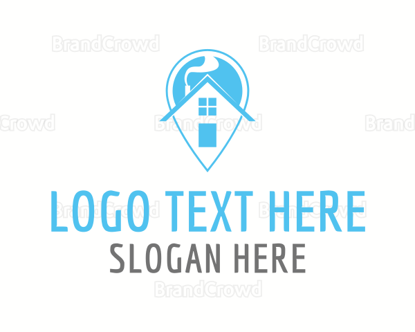 Home Pin Location Logo