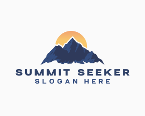 Mountaineer - Mountain Adventure Hiking logo design