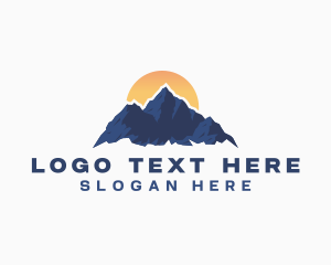 Travel - Mountain Adventure Hiking logo design