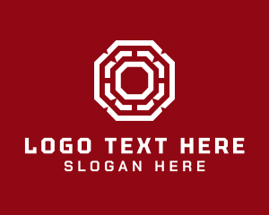 Chinese - Digital Octagon Application logo design