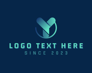 Web Design - Digital 3D Tech Letter Y logo design