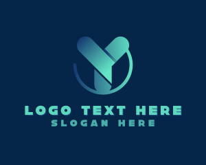 Digital 3D Tech Letter Y logo design