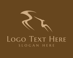 Stylized - Wild Gazelle Animal logo design