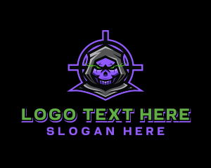 Target - Evil Skull Wizard logo design