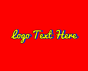 Pop Art - Bright Playful Script logo design