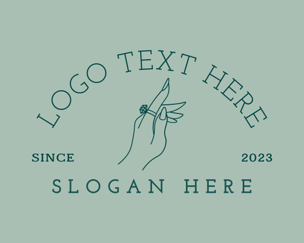 Jewelry Shop - Feminine Engagement Jewelry logo design