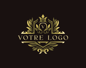 Vip - Ornamental Crown Crest logo design