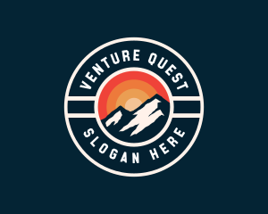 Explorer - Retro Mountain Hiking logo design