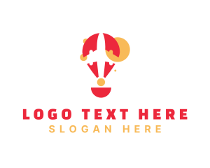 Travel Hot Air Balloon logo design