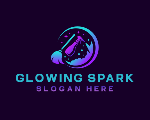 Shine - Mop Spray Sanitation logo design