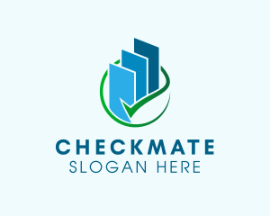 Graph Checkmark Realty logo design