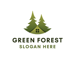 Green Tree House logo design