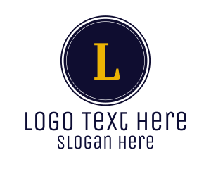 Hospitality - Blue & Yellow Lettermark logo design