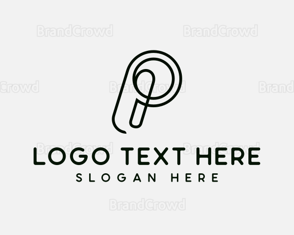 Loop Business Letter P Logo