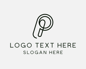 Minimalist - Minimalist Loop Business Letter P logo design