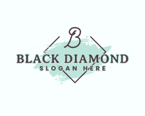 Feminine Watercolor Diamond logo design