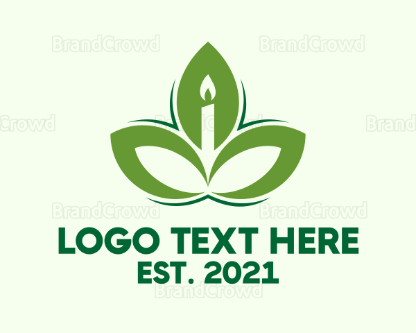 Leaf Scented Candle Logo