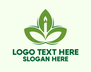 Leaf Scented Candle  Logo