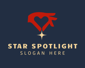 Heart Hand Star Cooperative logo design