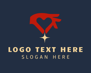 Giving - Heart Hand Star Cooperative logo design