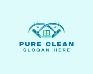 Vacuum Cleaning Sanitation logo design