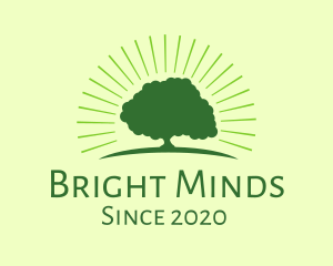 Natural Park - Green Bright Tree logo design