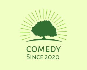 Natural Park - Green Bright Tree logo design