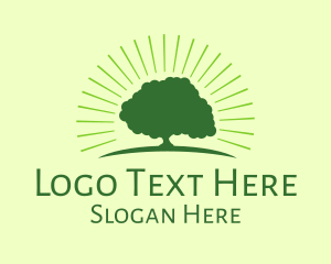 Green Bright Tree Logo