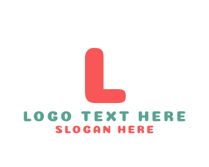 Bold - Coral Bold Lettermark logo design