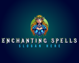 Sorceress - Mythical Elf Gaming logo design