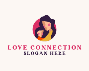 Mother Child Love  logo design