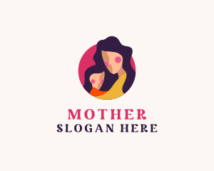 Mother Child Love  logo design
