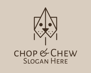 Paper Plane - Dog Paper Plane logo design