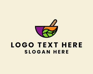 Healthy - Herbal Medicine Bowl logo design