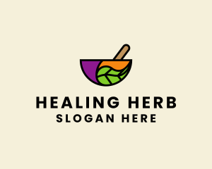 Herbal Medicine Bowl  logo design