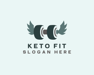 Fitness Dumbbell Weights  logo design