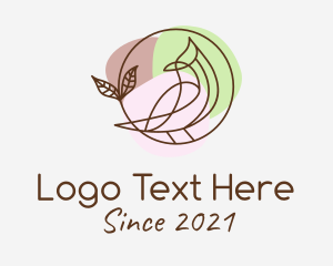 Zoology - Pastel Color Bird logo design