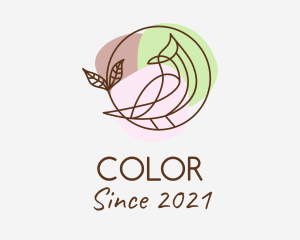 Pastel Color Bird logo design