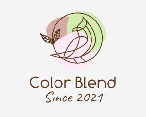 Pastel Color Bird logo design