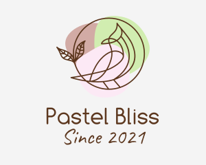 Pastel Color Bird logo design