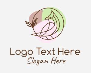 Pastel Color Bird Logo